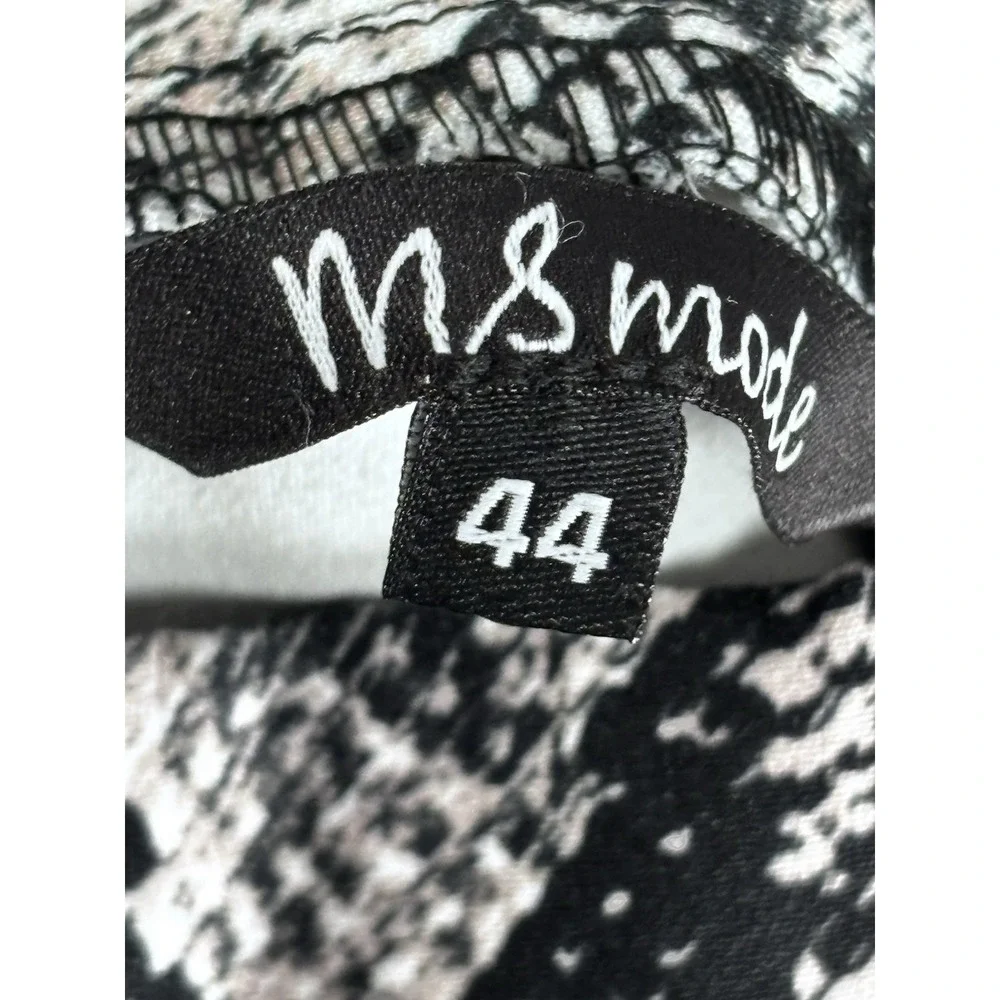Ms Mode Snakeskin Print‎ Flared Leggings Women's Size 44 NWT